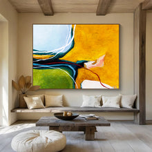 Load image into Gallery viewer, Vibrant Line - Intersect Abstract Painting on Canvas DKH552
