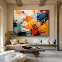 Load image into Gallery viewer, Colorful Abstract “Vibrant Chaos” Painting on Canvas, Modern Art Decor DKH831