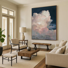 Load image into Gallery viewer, Soft Pink & Purple Cloud Abstract, Suited for Feminine Boudoir & Relaxing Sunroom LargeART1975