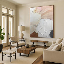 Load image into Gallery viewer, Textured Pastel Abstract Shapes, Suited for Soft - Toned Nursery & Calming Yoga Studio LargeART1991