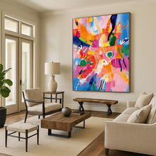 Load image into Gallery viewer, “Color Carnival Flowers” – Joyful Floral Acrylic Painting with Bold Strokes DTP287