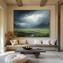 Load image into Gallery viewer, Dramatic Landscape Abstract Painting for Rustic Lodge & Nature - Lover’s Study DKH170