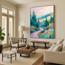 Load image into Gallery viewer, Pastel Forest Path Abstract Landscape, Perfect for Cozy Bedroom & Nature - Themed Office LargeART2014