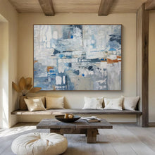 Load image into Gallery viewer, Cool - Toned Urban Abstraction Abstract acrylic painting DLZ018