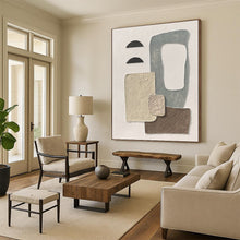 Load image into Gallery viewer, Neutral Textured Abstract Art – Perfect for Scandinavian - Style Nursery & Calm Office Breakroom LargeART0679