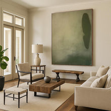 Load image into Gallery viewer, Subtle Green and Beige Abstract Acrylic Art - Perfect for Zen - inspired Yoga Studio & Calming Nursery LargeART0577