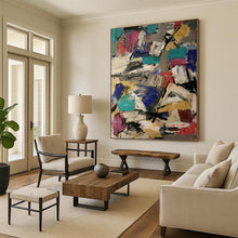 Load image into Gallery viewer, “Color Collision: Vibrant Abstract” Abstract Painting on Canvas, Creative Studio Decor DKH1039