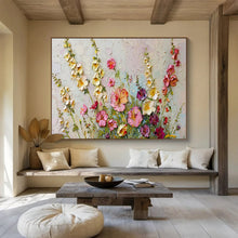 Load image into Gallery viewer, 3D Wildflowers Abstract Painting for Bohemian Garden Room & Art - Filled Café DKH260