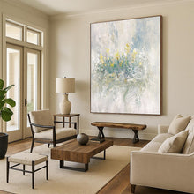 Load image into Gallery viewer, Large - Scale Yellow Flowers in Soft Tones Acrylic for Cozy Bedroom & Elegant Living Room LargeART0304