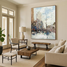 Load image into Gallery viewer, Impressionistic City Street Abstract Painting, Perfect for Urban - Themed Café & City - Lover’s Study LargeART1900