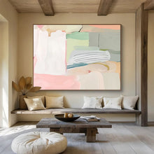 Load image into Gallery viewer, Pastel Color - Block Abstract Painting On Canvas DKH412