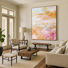 Load image into Gallery viewer, Hand - painted Massive Pastel - Filled Abstract Dreamscape Acrylic Art for Whimsical Nurseries LargeART0047