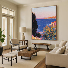 Load image into Gallery viewer, Coastal View in Pastels Art for Beach House Living Room & Relaxing Spa LargeART0878