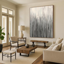 Load image into Gallery viewer, Large - Scale White Drip Abstract Acrylic for Minimalist Study LargeART0302