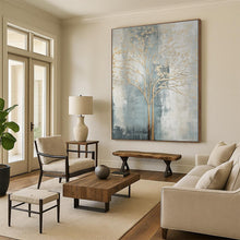 Load image into Gallery viewer, Golden Tree Abstract Painting, Perfect for Sophisticated Dining Room & Calming Bedroom LargeART1838