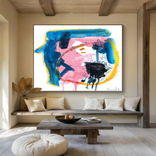 Load image into Gallery viewer, Colorful Abstract Face - Like Composition Abstract acrylic painting DLZ117