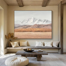 Load image into Gallery viewer, Mountain View “Serene Horizon” Painting on Canvas, Minimalist Landscape Art DKH890