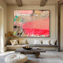 Load image into Gallery viewer, Dreamy Abstract Painting with Blush Tones for Bridal Suite & Poetry Corner DKH206