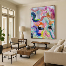 Load image into Gallery viewer, Oversized Rainbow - Swirl Abstract Art for Kids’ Playroom & Art - Loving Retail Shop LargeART0479