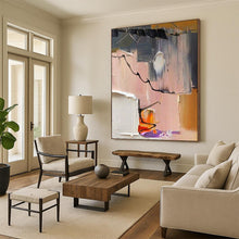 Load image into Gallery viewer, Abstract Pastel & Black Composition – Bold Oil Study DTP270