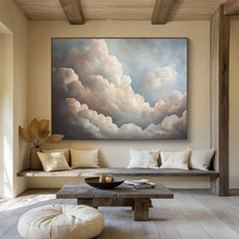Load image into Gallery viewer, Realistic Cloudscape Abstract Painting for Bedroom Relax Zone & Yoga Studio DKH182