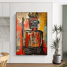 Load image into Gallery viewer, “Powerful Tribal - Style Figure” – Intense Abstract Figurative Art with Bold Dripping Lines DTP108