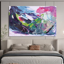 Load image into Gallery viewer, Vibrant Color - Splashed Abstract Abstract acrylic painting DLZ131