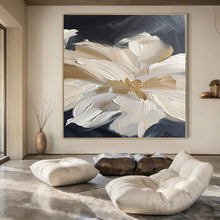 Load image into Gallery viewer, Cream and Black Floral Art, Great for Glamorous Dressing Room & Upscale Dining Area LargeART1092