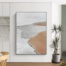 Load image into Gallery viewer, Large - Format Minimalist Earth - Tone Abstract Acrylic Art for Bedroom & Spa LargeART0406