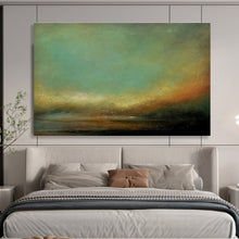 Load image into Gallery viewer, Abstract Landscape Painting on Canvas - “Ethereal Dusk” DKH778