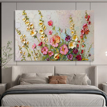 Load image into Gallery viewer, 3D Wildflowers Abstract Painting for Bohemian Garden Room & Art - Filled Café DKH260