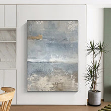 Load image into Gallery viewer, Gray - Toned Textured Abstract Art - Perfect for Living Room & Hallway LargeART2354
