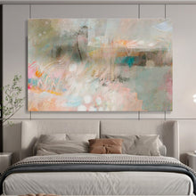 Load image into Gallery viewer, Soft - Toned Abstract Painting for Spa Relax Area & Minimalist Living Room DKH203