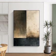 Load image into Gallery viewer, “Neutral Tones Abstract Divide” - Modernist Abstract Acrylic, Great for Industrial Loft and Art Gallery DTP016