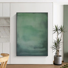 Load image into Gallery viewer, Subtle Green Gradient Acrylic Art - Ideal for Zen - inspired Bathroom & Peaceful Reading Nook LargeART0572