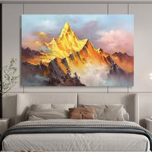 Load image into Gallery viewer, Sunset Mountain Glow - Dramatic Living Room Art LargeART1557