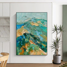 Load image into Gallery viewer, Textured Colorful Abstract Landscape, Suited for Vibrant Living Room & Creative Studio LargeART1938