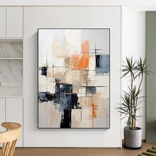 Load image into Gallery viewer, Industrial - Chic Abstract Art, Neutral & Warm Tones for Loft - Style Living Room & Modern Workplace LargeART2261