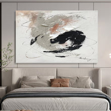 Load image into Gallery viewer, Abstract Textured Swirls - Artistic Living Room Art LargeART1564
