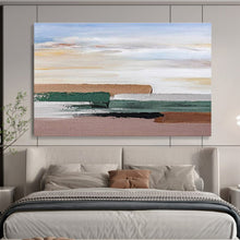 Load image into Gallery viewer, Minimalist Abstract Painting on Canvas - “Serene Horizons” DKH788
