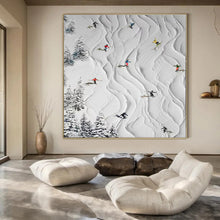 Load image into Gallery viewer, 3D Snow Sports Abstract Painting, Perfect for Ski Lodge Lounge & Active - Lifestyle Home Gym LargeART1401