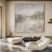 Load image into Gallery viewer, Gray Textured Landscape Abstract Art for Industrial - style Hotel Room & Art - focused Loft LargeART0959