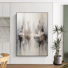 Load image into Gallery viewer, Misty Cityscape Abstraction for Bedroom & Hotel Lobby LargeART0830