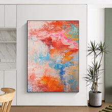 Load image into Gallery viewer, Hand - painted Large - scale Soft Color Blend Abstract Acrylic Art for Calm Waiting Rooms LargeART0031