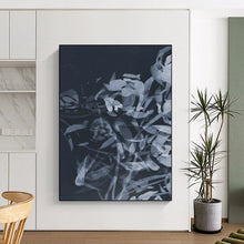 Load image into Gallery viewer, Layered Floral in Gray – Abstract Flower Watercolor DTP240