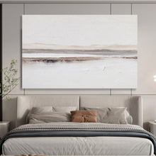 Load image into Gallery viewer, Minimalist Stripes “Quiet Horizons” Painting on Canvas, Understated Art DKH915
