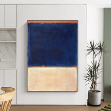 Load image into Gallery viewer, “Blue and Orange Color - Field” - Rothko - Style Art on Canvas DKH1622