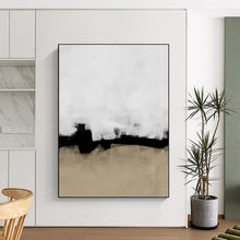Load image into Gallery viewer, “Neutral Tone Gradients” Abstract Minimalist Painting on Canvas, Sophisticated Decor DKH965