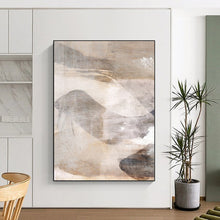 Load image into Gallery viewer, Muted Mountain Forms – Brown, Gray, and White Abstracted Peaks DTP210