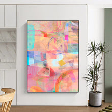 Load image into Gallery viewer, Colorful Geometric Abstract Painting, Suited for Modern Living Room & Art - Centric Workplace LargeART1861